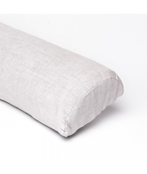 Lumbar linen roller 9x38 cm, gray