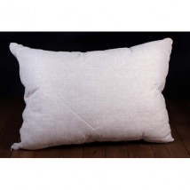 Pillow (linen / shavings) size 50x70 cm, gray