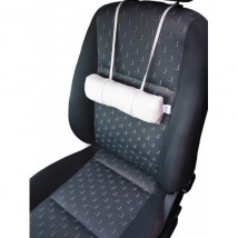 Валик на автомобильные сидения размер 5х30 см., серый