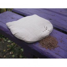 Warmer pillow with linen changes, 20x20 cm, gray