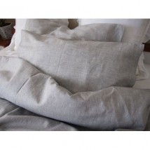 Pillowcase 35x80 cm, (half linen) gray