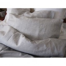 Pillowcase half linen 50x70 cm, gray