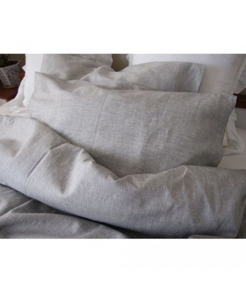 Pillowcase half linen 50x70 cm, gray