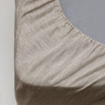 Leinenblatt mit Gummizug, Größe 180x200x20 cm, grau