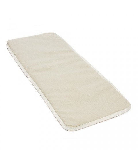 Linen mattress in a cradle 40x90x3, Cream