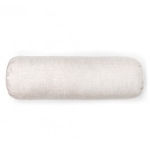 Льняная подушка-валик размер 15х50 см., Серая