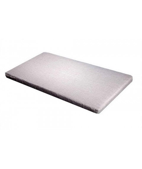 Льняной матрас в кроватку (чехол лен) размер 80х160х7 см., Серый