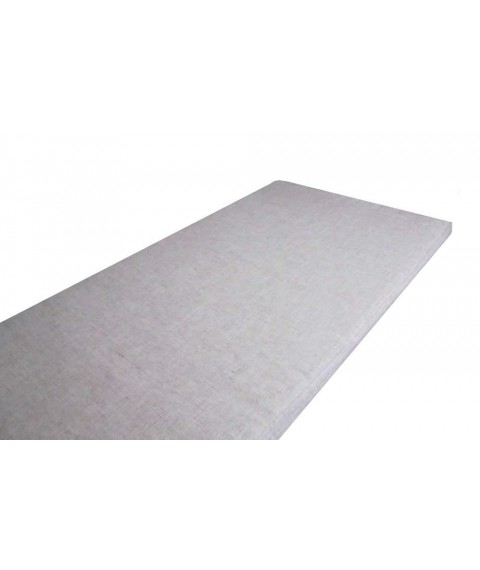 Матрас в кроватку (ткань лен) размер 60х120х7 см., серый