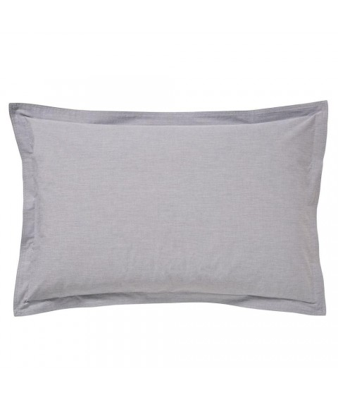 Pillowcase half linen "Oxford" 50x70 cm, Gray