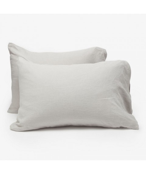 Pillowcase half linen 50x70 cm, gray