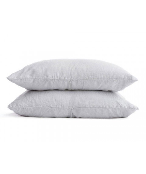 Linen pillowcase, size 40x60 cm, gray
