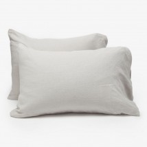 Pillowcase half linen 50x70 cm, gray