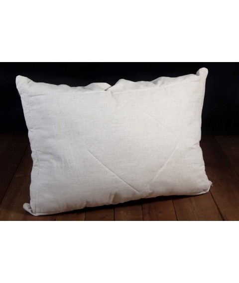 Pillow 40x60 cm, with linen filling, gray