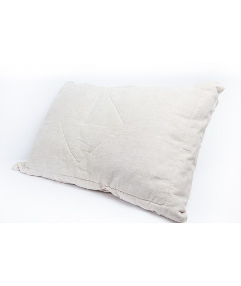 Pillow 50x70 cm, with linen filling, gray