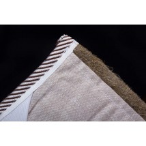 Linen mattress topper (linen fabric) size 70x190 cm, gray