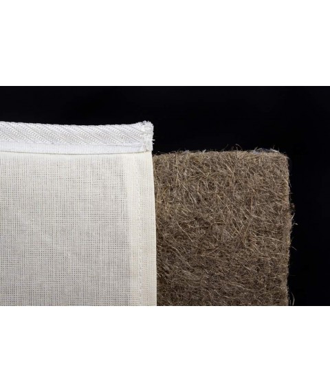 Linen rug for office chairs 45x45 cm. Gray