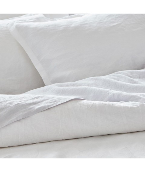 Льняной пододеяльник ЛинТекс 145х215 Белый