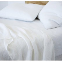 Льняной пододеяльник ЛинТекс 200х220 Белый