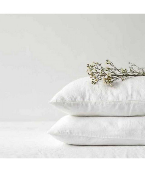 Наволочка льняная Линтекс 50х70 Белая