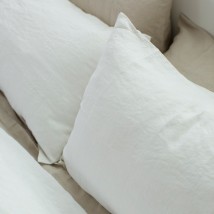 Наволочка льняная ЛинТекс 70х70 Белая