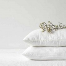 Наволочка льняная ЛинТекс 70х70 Белая