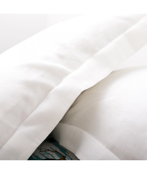 Наволочка льняная Оксфордская ЛинТекс 50х70 Белая