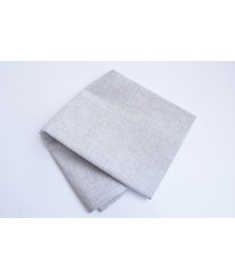 Льняное полотенце для сауны, размер 70х150 см., серое