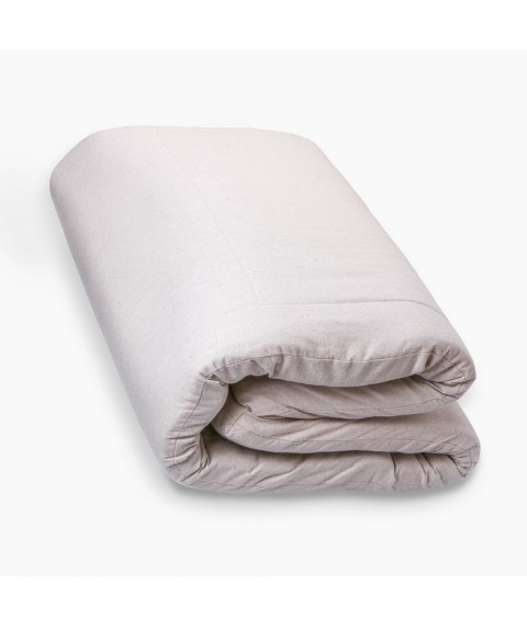 Mattress Topper Lintex (winter/summer) 90x190x3 cm, cotton fabric, cream