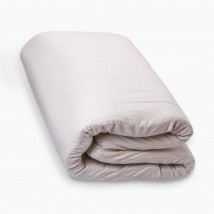 Mattress Topper Lintex (winter / summer) 90x200x3 cm, cotton fabric, cream