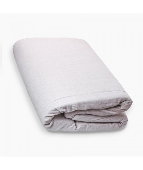 Mattress Futon Lintex (winter / summer) 160x200x5 cm, linen fabric, gray