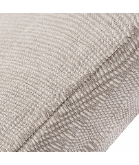 Матрас в люльку зима/лето (ткань лен), размер 40х90х3 см., серый