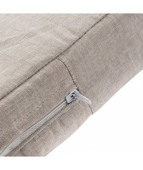 Linen mattress in a cradle (linen fabric) size 40x90x3, Gray