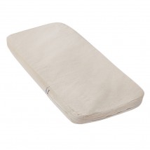 Linen mattress in a cradle (cotton fabric) 40x90x5, Cream
