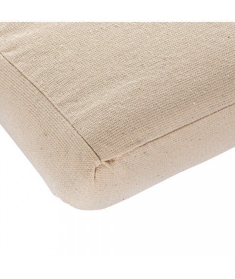 Cotton cover for children's mattress, 60x120x5 cm, cream