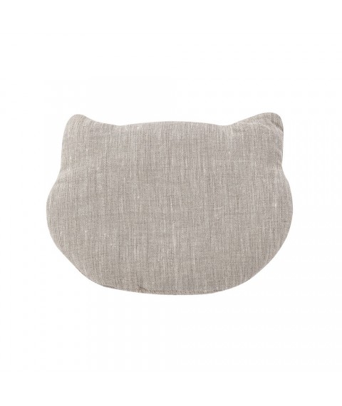 Pillow warmer (flax seeds) size 20x20 cm, gray