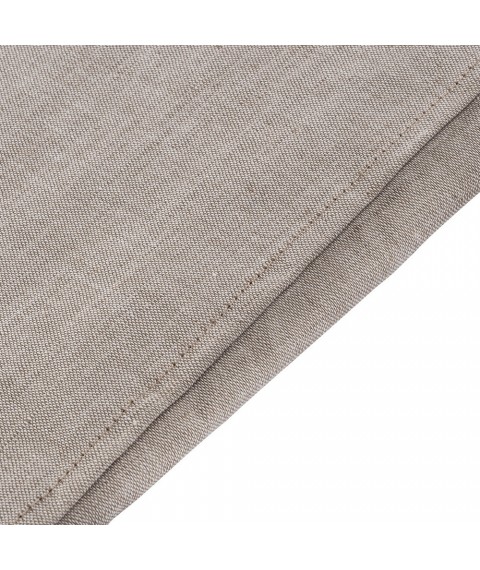 Льняной коврик на авто/офисное сидение (со съёмным чехлом) размер 45х45 см., серый