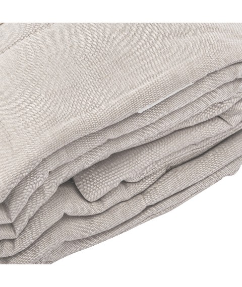 Linen mattress topper (linen fabric) size 60x120 cm, gray