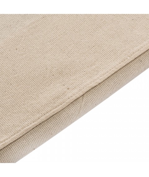 Подушка льняная в коляску (ткань хлопок) размер 35х35 см, кремовая