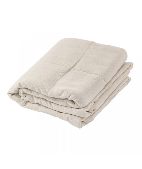 Linen baby blanket 90x120 cm, cream