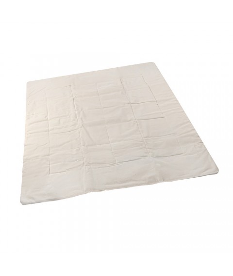Linen blanket (cotton fabric) size 140x205 cm, cream