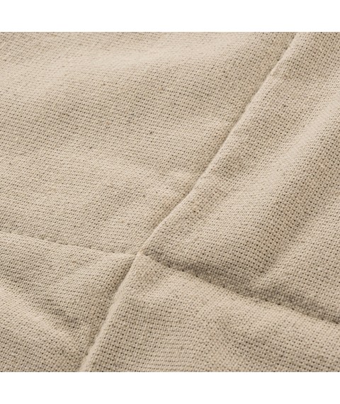 Linen blanket (cotton fabric) size 140x205 cm, cream