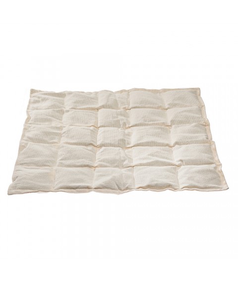 Массажная подушка с семенами горчицы на кресла 40х40 см.