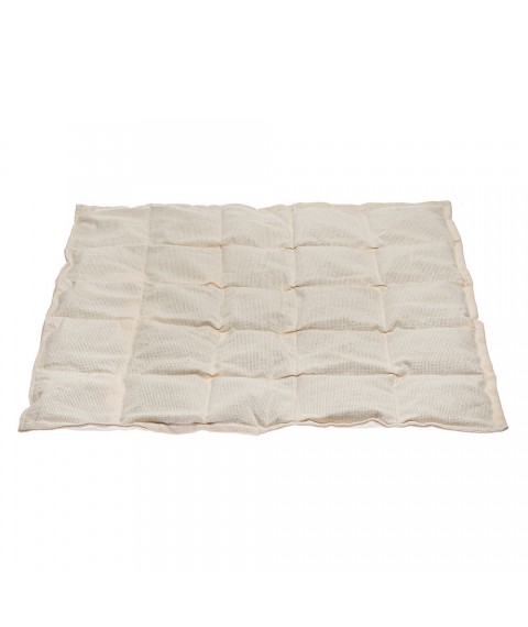 Массажная подушка с семенами горчицы на кресла 50х50 см.