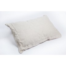 Подушка (лен/холофайбер) размер 70х70 см, серая