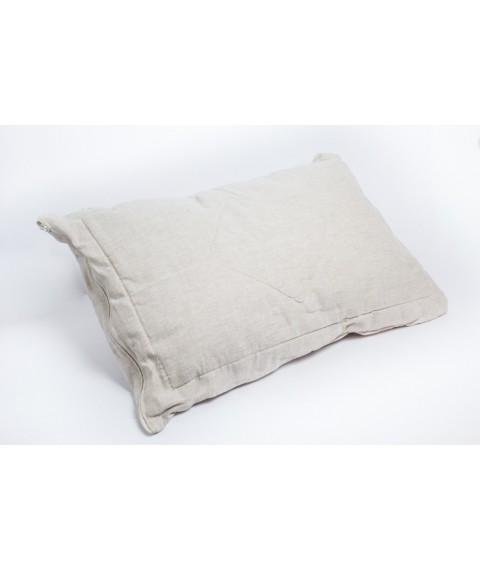 Pillow 70x70 cm, with linen filling, gray