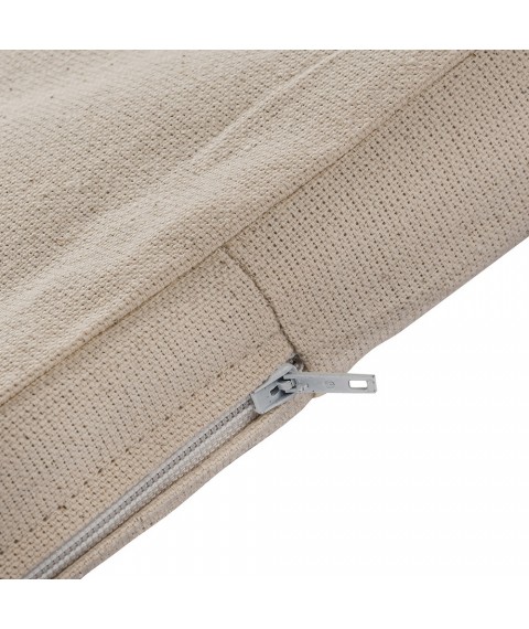 Linen mattress in a cradle (cotton fabric) 40x90x5, Cream