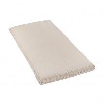Linen mattress for a crib (cotton fabric) 70x140x5 cm, cream