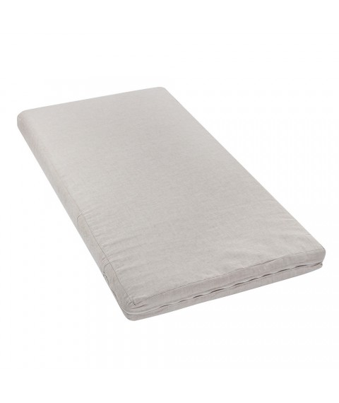 Linen mattress in the bed (linen cover) size 80x160x7 cm, Gray