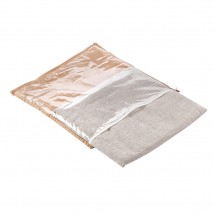 Льняная подушка в коляску (ткань лен) 35х35 см, серая