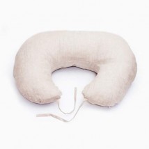 Nursing pillow (linen fabric) size 60x80 cm, gray